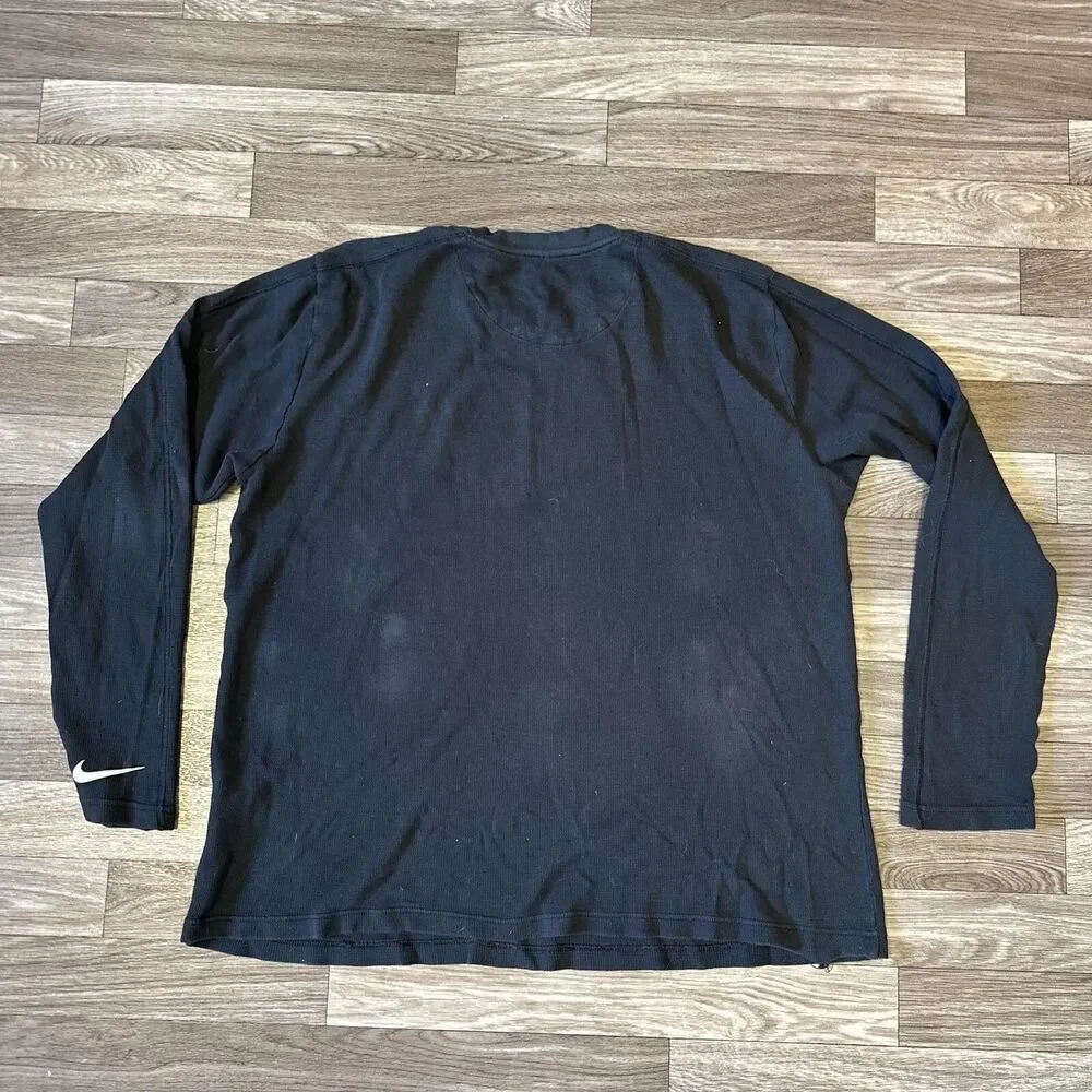 Nike Cincinnati Bengals Long Sleeve Thermal Shirt Men’s Large Black Swoosh